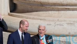 William pays respects to Pope on behalf of King at historic funeral
