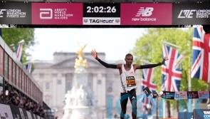 Thousands of runners cross the finishing line of London Marathon