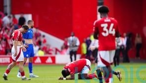 Forest’s Taiwo Awoniyi recovering from ‘urgent surgery’ after post collision
