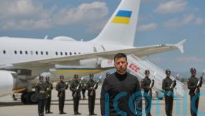 Ukraine’s Zelensky arrives for peace talks but Russia’s Putin stays away