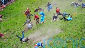 Gloucestershire cheese rolling race won again by German YouTuber Tom Kopke