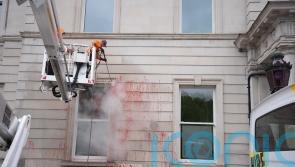 Probe after graffiti sprayed on Department of Foreign Affairs