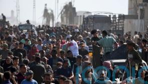 Sound of gunfire reported as Palestinians try to reach new aid centre