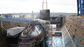 Fin removed from submarine as disposal reaches &lsquo;significant marker&rsquo;