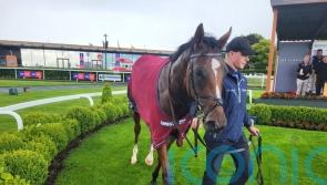 O’Brien serves an ace with Flushing Meadows at the Curragh