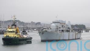 Last Falklands era warship given ‘respectful farewell’ as it heads to scrapyard
