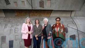 Quotes from three poets carved on to wall at Holyrood