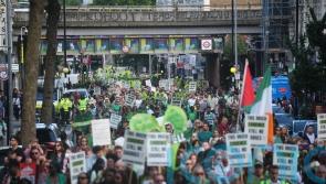 Shouts for justice at Grenfell anniversary march before tower demolition begins