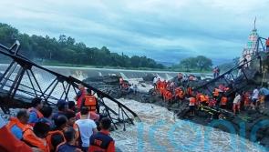 Two killed and 32 injured as bridge collapses at tourist destination in India