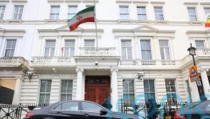 Seven men arrested after two people injured at protest outside Iranian Embassy