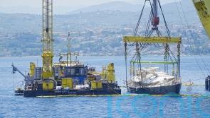 Mike Lynch’s superyacht fully raised above water for first time since it sank