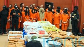 285 arrested after massive drugs haul seized by Indonesian authorities