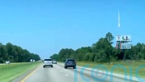 Bright object seen streaking through the sky in several US states