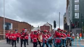 Marchers converge for Orange Order walks in Glasgow