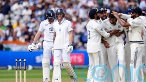 India close on victory as Ben Stokes falls on brink of lunch