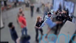 Jury shown CCTV footage of alleged assault on police at Manchester Airport