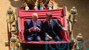 King and French president Macron display entente cordiale as state visit begins