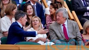 Sir Stephen Fry and Ellie Goulding lead famous faces in Wimbledon Royal Box