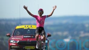 Ireland’s Ben Healy breaks clear to win Tour de France stage six
