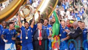 Confusion as Donald Trump joins Chelsea on stage after Club World Cup win