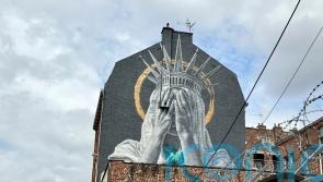 French mural shows Statue of Liberty covering her eyes in swipe at Trump