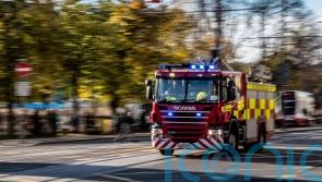 One in hospital after blaze in sheltered housing complex
