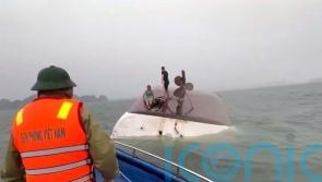 Five remain missing after tourist boat capsizes in Vietnam