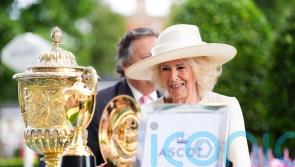 Queen presents winner’s trophy at Ascot after King George race