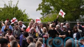 Three arrested as demo takes place outside hotel used to house migrants