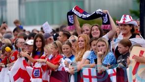 Football comes home: Jubilant fans greet Lionesses on return to England