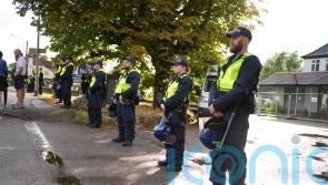 &lsquo;Increased police presence&rsquo; at asylum hotel protest