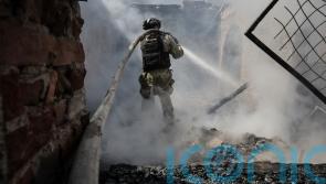Ukrainian drone attack sparks massive fire at Russian oil depot