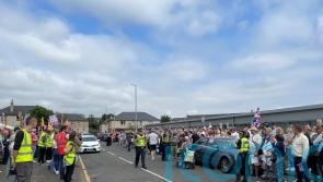 Anti-racism demonstrators stage counter-protest outside asylum seekers hotel