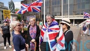 Anti-immigrant protesters face off with counter-demonstrators in Portsmouth