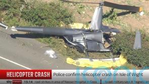 One person airlifted to hospital after helicopter crashes during flying lesson