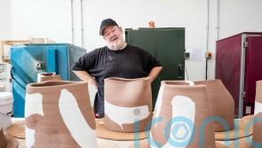 Johnny Vegas’ hugs sculpture part of ceramics biennial display