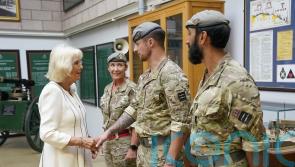 Queen presented with brooch to mark dedication to Army battalion