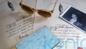 Autograph book with signatures from the Beatles and the Stones to be sold