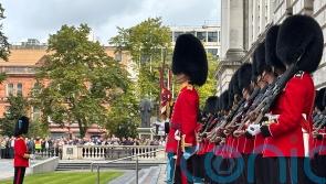 Irish Guards express pride during visit to N Ireland to mark 125th anniversary