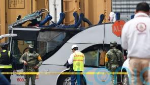 Train slams into bus in Mexico killing at least eight people