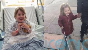 ‘Our girl was diagnosed with inoperable brain tumour at 17 months and went blind one month later – she’s our superhero’