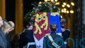 Duchess of Kent’s coffin arrives at Westminster Cathedral on eve of funeral