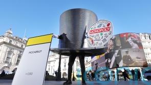 Giant Monopoly ‘top hat’ roams London’s streets to celebrate new 50p coins