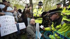 Palestine Action protesters arrested outside Labour conference