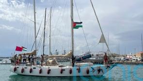 Activists on Gaza-bound aid flotilla say Israeli navy intercepting their vessels