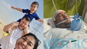 Man whose stroke left him unable to walk or talk cannot ‘speak to or cuddle’ six-year-old daughter