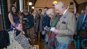 King and Queen receive Lego figures as they meet ‘good neighbours’