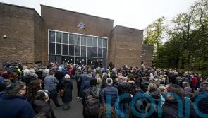 Vigil held at Manchester synagogue one week after terror attack