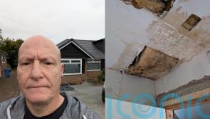 Homeowner scammed out of £11k after two rogue traders left him with a leaking roof and damaged ceilings