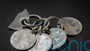 Museum staff describe ‘magical’ moment hoard’s silver colour was revealed